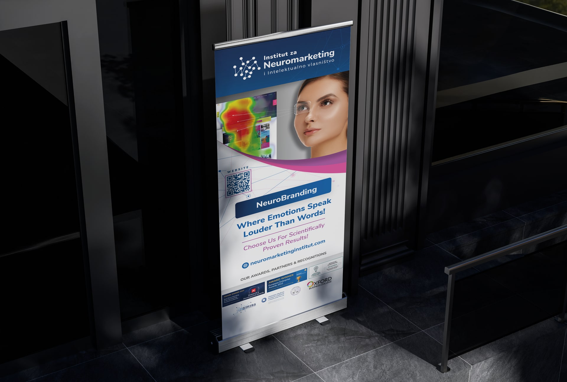 Insitut za Neuromarketing - dizajn za rollup - Red Sun