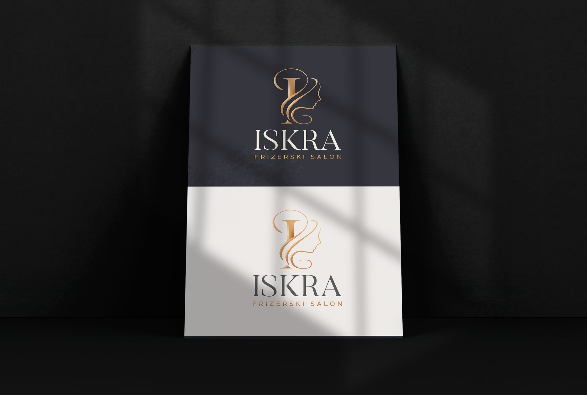 Iskra - izrada loga za frizerski salon i kreiranje vizualnog identiteta - Red Sun