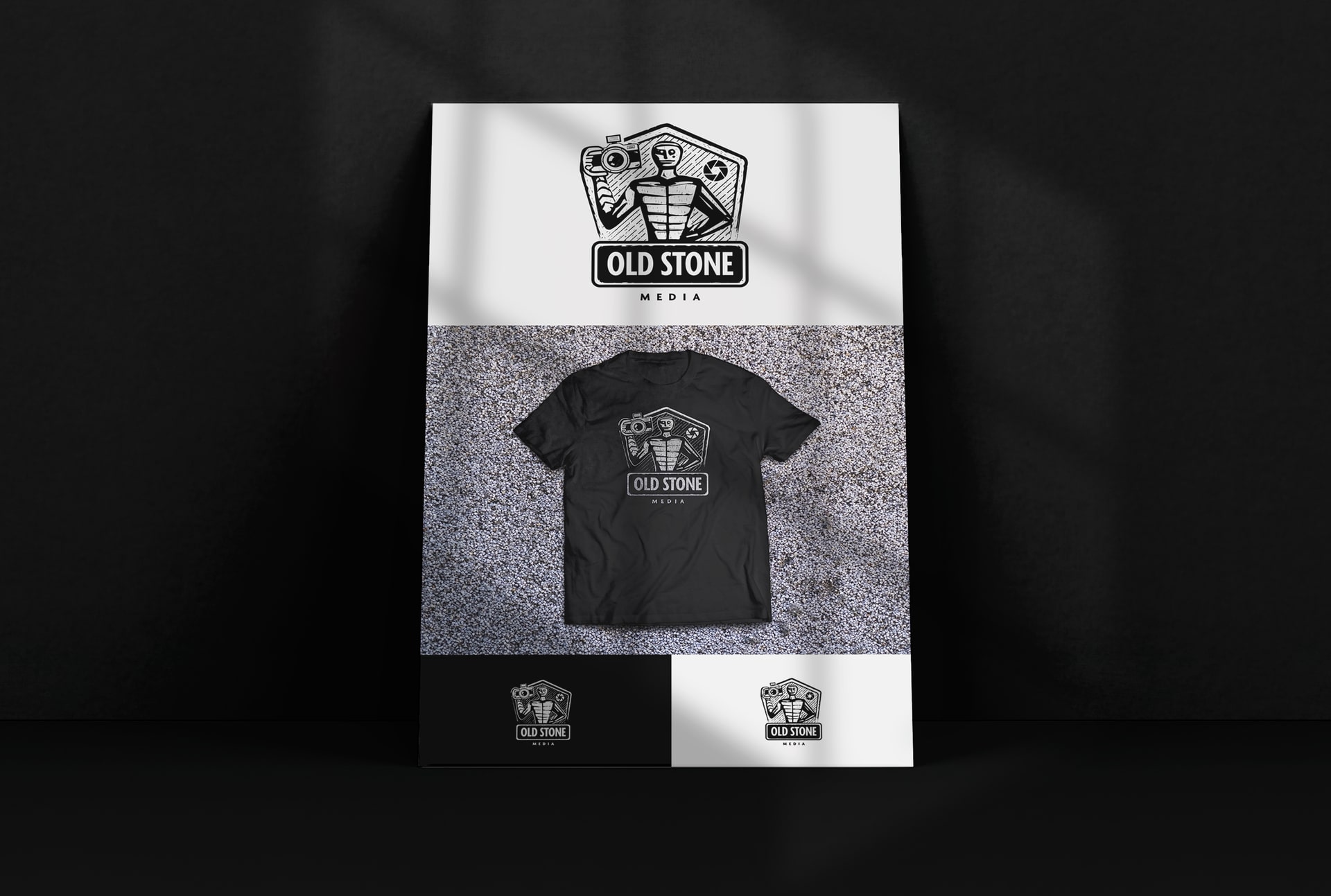 Old stone media - izrada loga za foto studio i vizualni identitet