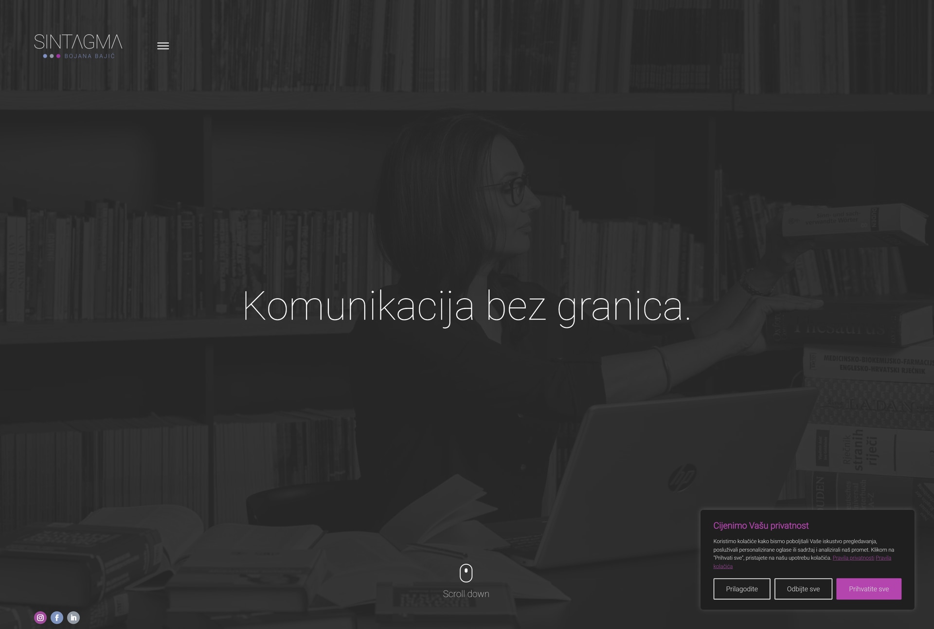 Sintagma - izrada web stranice za sudskog vještaka - Red Sun