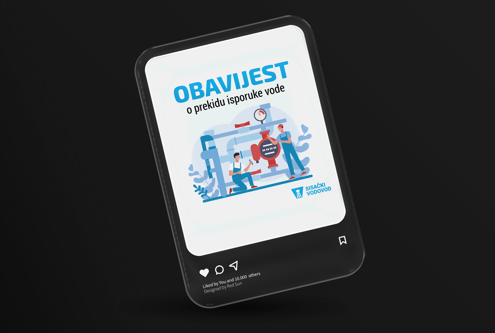 Sisački vodovod - predložak za facebook objavu