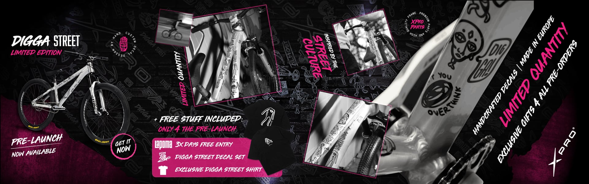 Xpro Bikes - Digga Street - dizajn vizuala za Instagram 2 - Red Sun